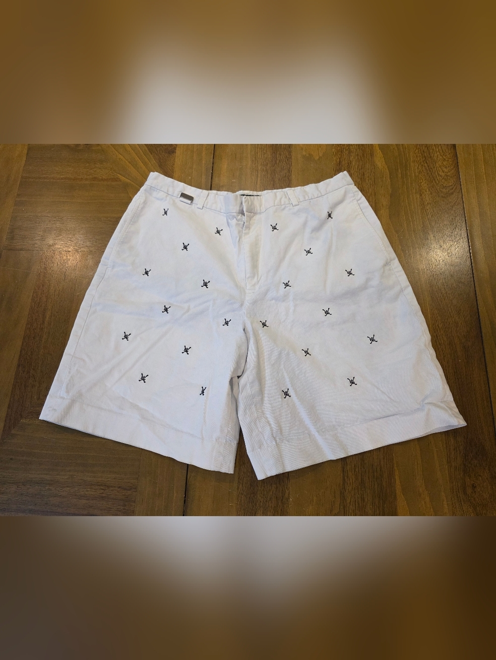 Lauren Ralph Lauren Active Sports Golf Shorts Sz 12 / Large White w/ Black Logo